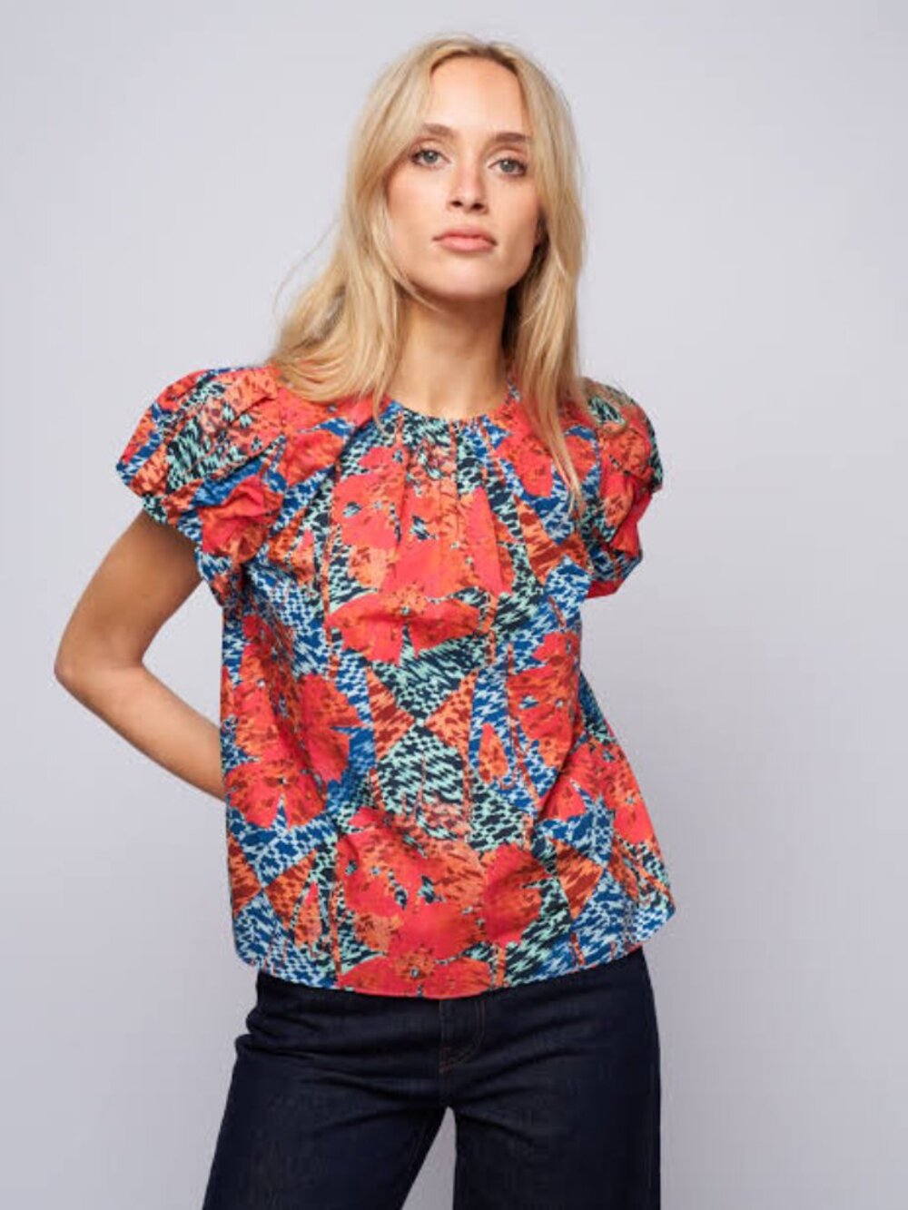 Ulla Johnson Iren top flamingo size 8